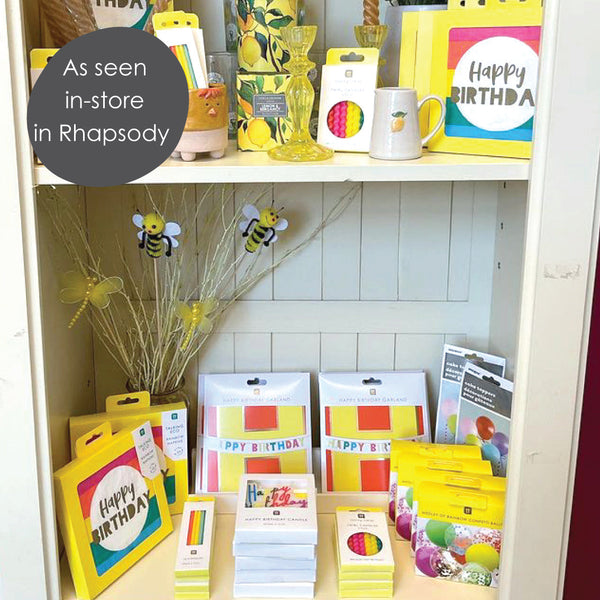 Rainbow Brights Birthday Candles, 10cm -16 Stück