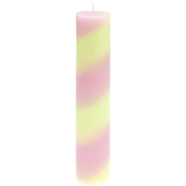 Stabkerze gestreift Dunkle Beere/Mint
