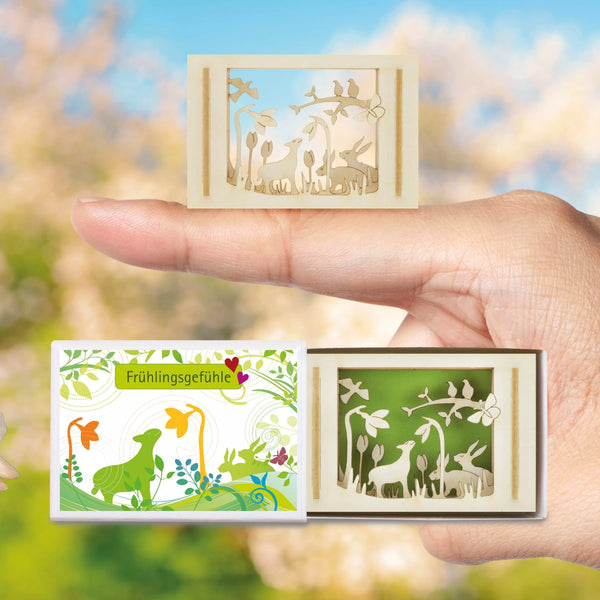 Frühlingsgefühle-Mini-Silhouette Silhoubox S – Souvenir