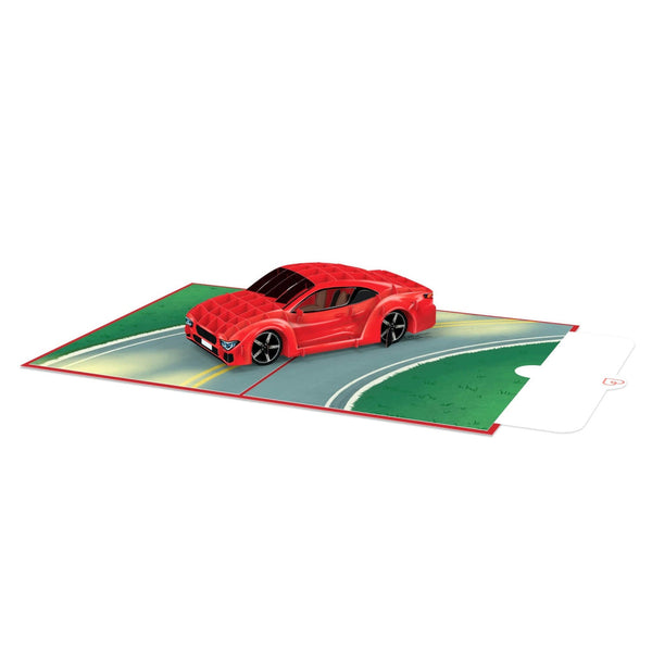 Sportwagen Pop-Up Karte