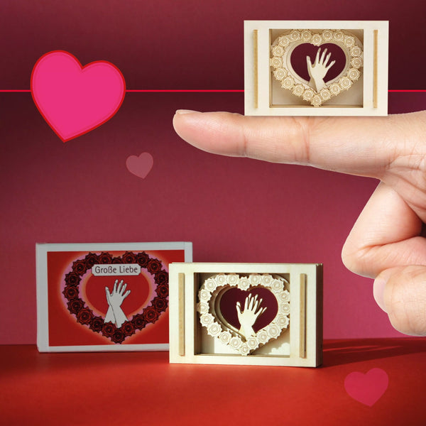 Große Liebe-Mini-Silhouette Silhoubox S – Souvenir