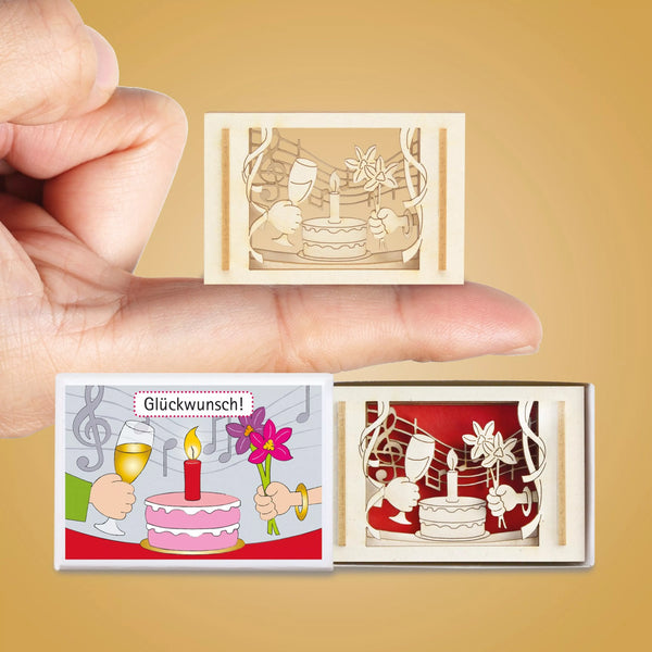 Glückwunsch-Mini-Silhouette Silhoubox S – Geschenkartikel