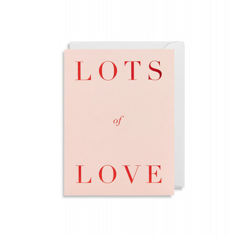 Minikarte Lots Of Love