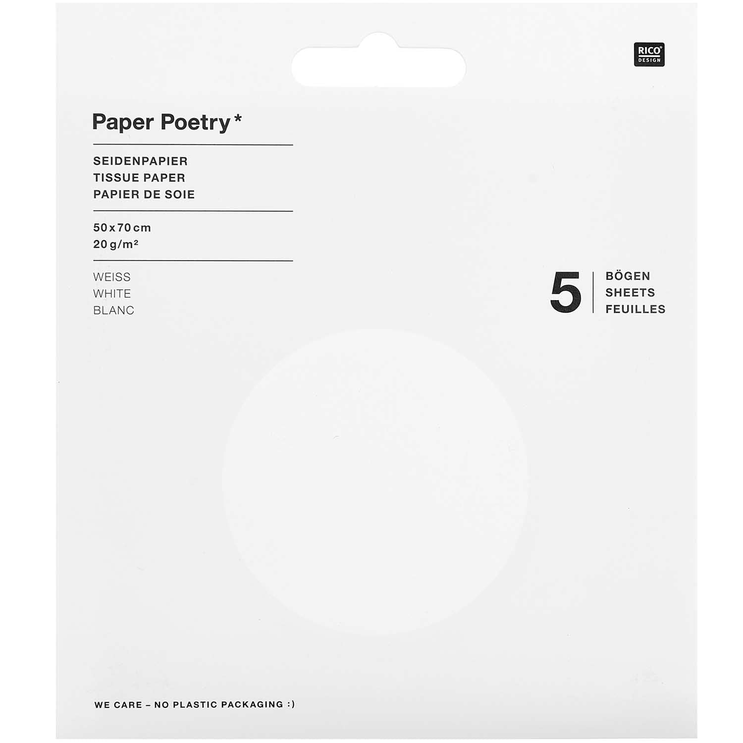 Seidenpapier weiß