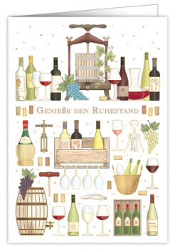 XL Grußkarte Genieße den Ruhestand