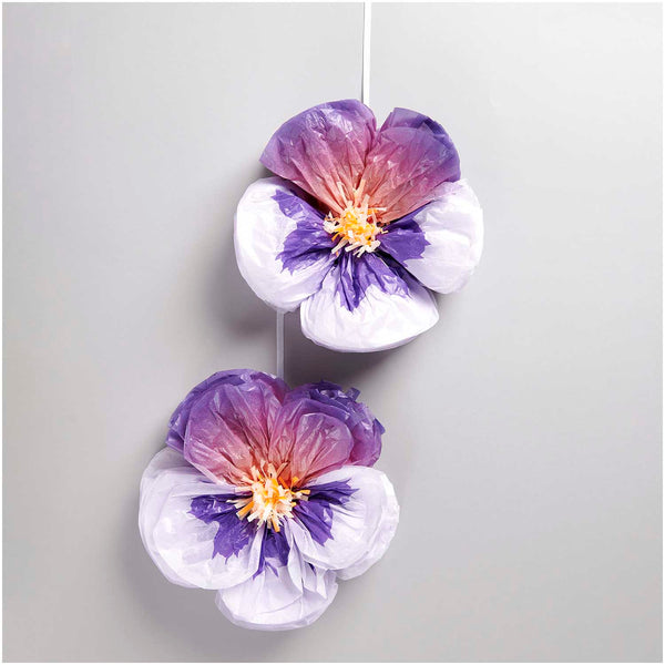 Seidenpapierblumen Stiefmütterchen, Lila, M, FSC MIX