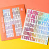 Holo Letter Sticker, flieder