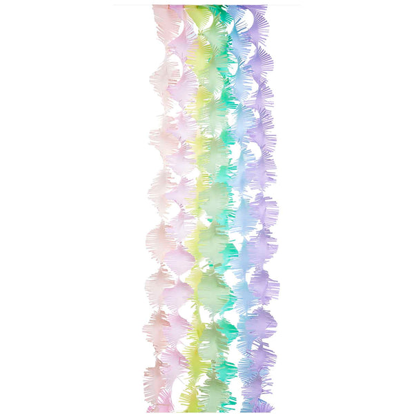 Krepp Girlanden, Regenbogen Pastell Mix, FSC MIX