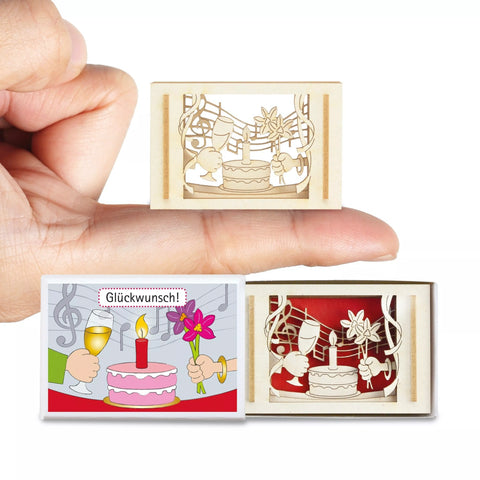 Glückwunsch-Mini-Silhouette Silhoubox S – Geschenkartikel