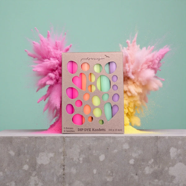 Kerzen Dip Dye Konfetti * Pastell Babies
