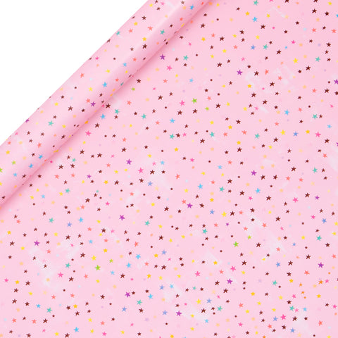 ROLLENGESCHENKPAPIER – STARS PINK (4M)