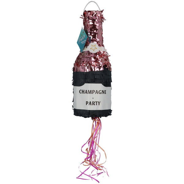 Pinata Champagner Flasche Schwarz