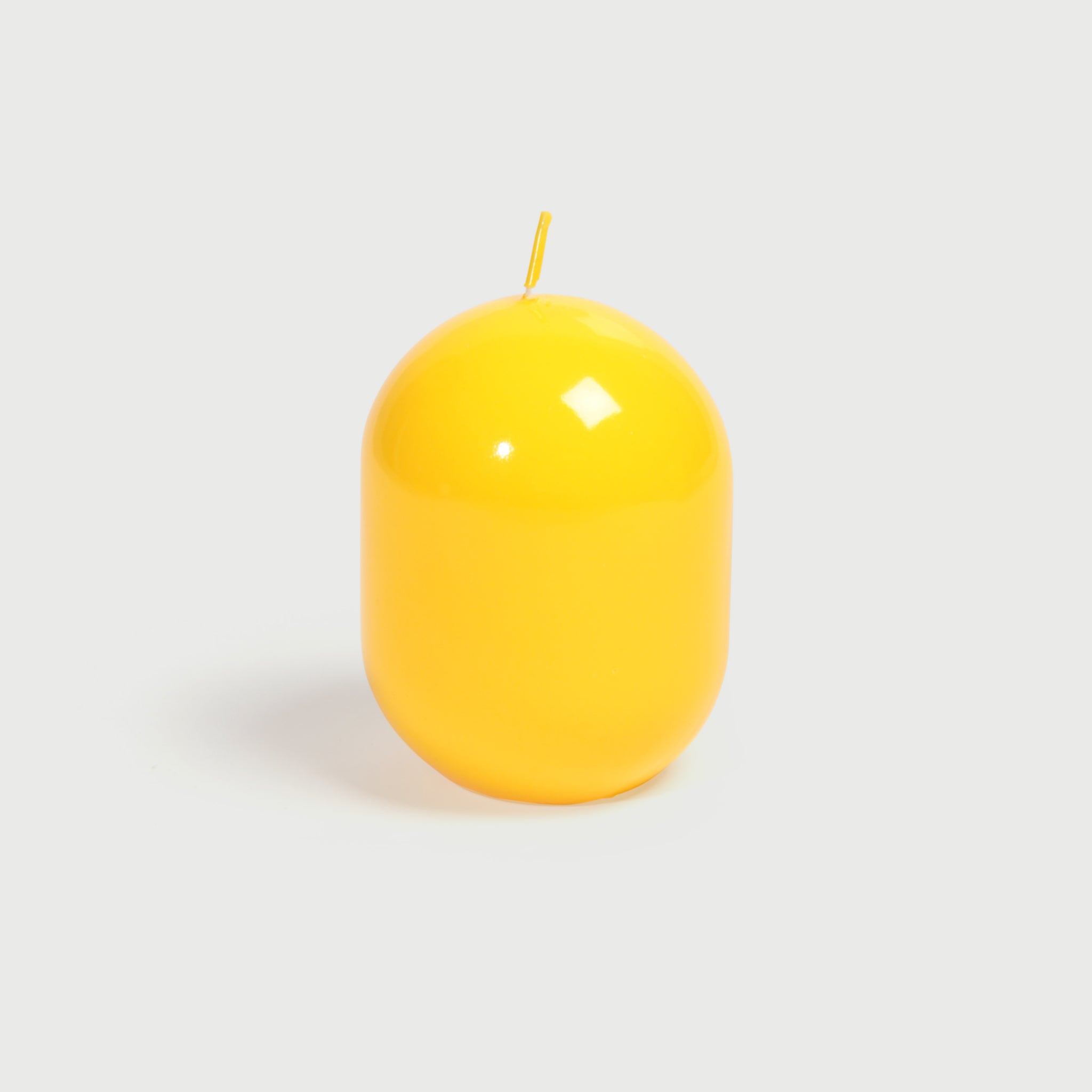 Gelbe blob Kerze