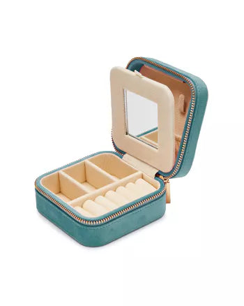 SOCASES Travel jewelery box color Petrol Blue