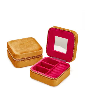 SOCASES Travel jewelery box color yellow / sun