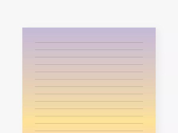 TYPEALIVE Notizblock / Sunset