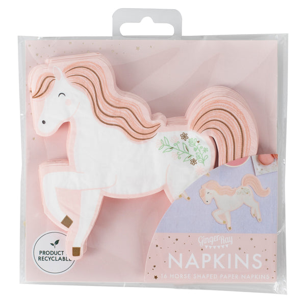 Ginger Ray Princess Horse Napkin