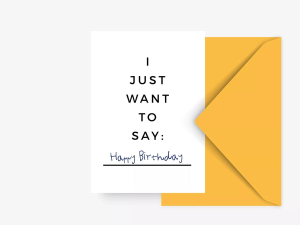 TYPEALIVE Grußkarte / Want To Say