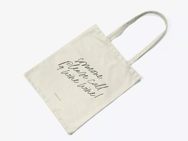 TYPEALIVE Baumwolltasche - Call 9 Wine Wine